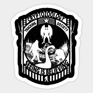 Bigfoot Loch Ness Monster Dogman And Mothman Cryptid Sticker